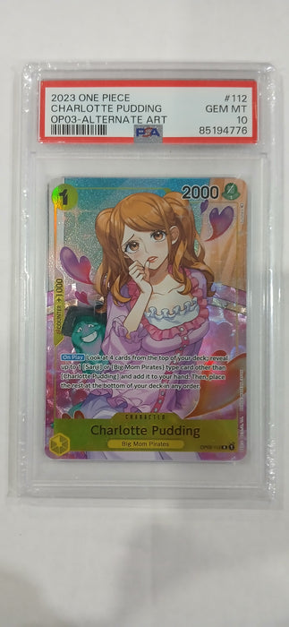 One Piece: Charlotte Pudding OP03 Alt Art PSA 10