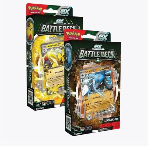 Pokemon: Ampharos or Lucario ex Battle Deck (1 RANDOM DECK)