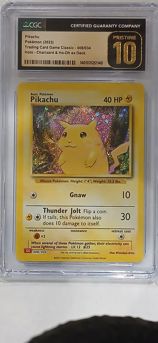 Pokemon: CGC 10 Charizard & Ho-oh ex Deck Pikachu-Holo
