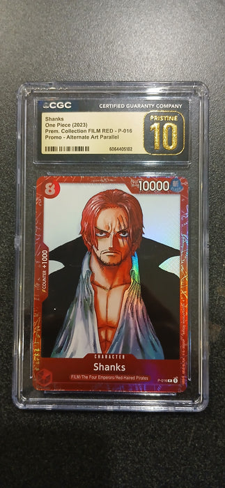 One Piece: CGC 10 Premium Collection Promo Alt Art Shanks