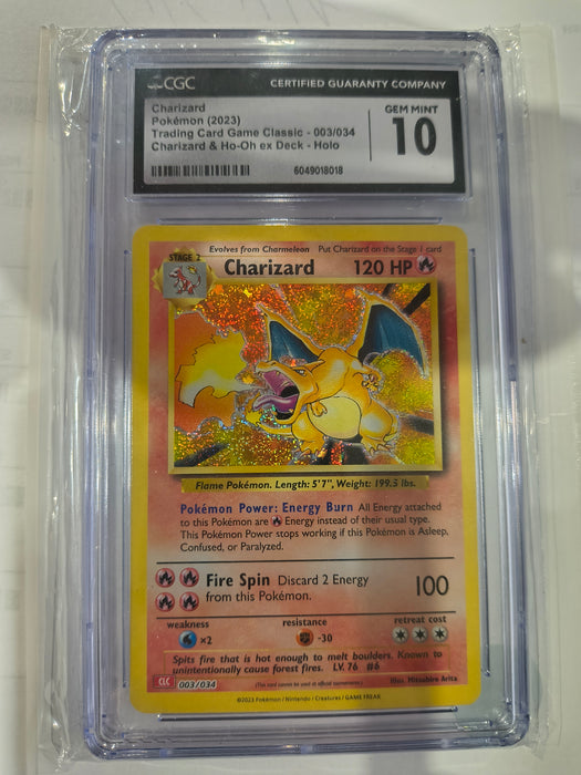 Pokemon: Classic Charizard and Ho-Oh ex Deck 003/034 - Holo CGC 10