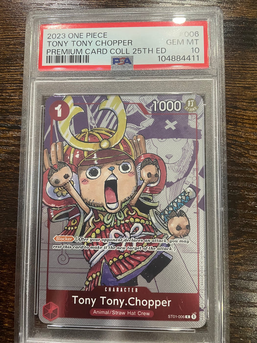 One Piece: PSA 10 Tony Tony.Chopper Premium Card Collection 25th Ed