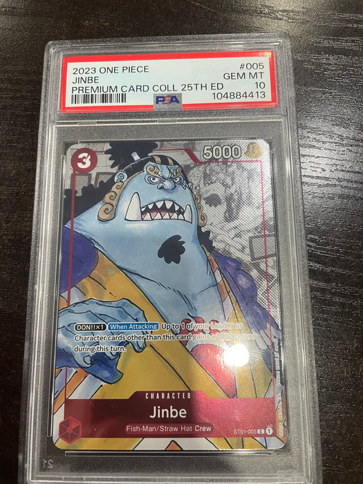 One Piece: PSA 10 Jinbe Premium Card Collection 25th Ed