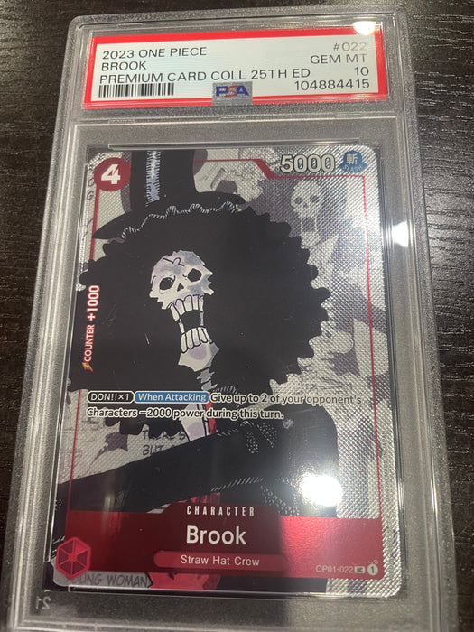One Piece: PSA 10 Brook Premium Card Collection 25th Ed
