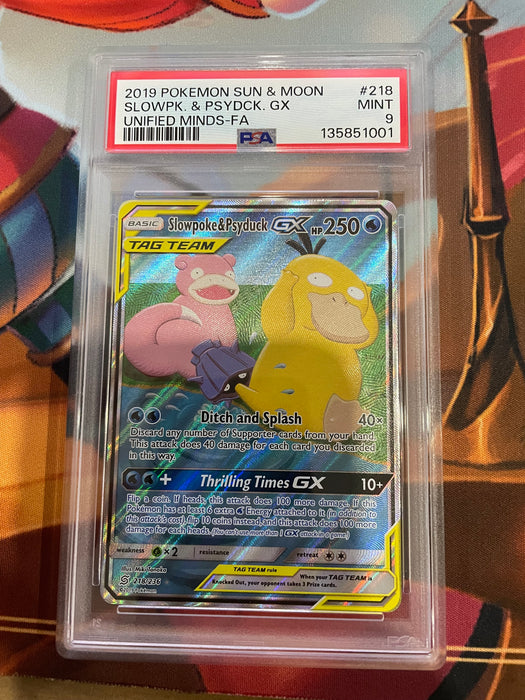 Pokemon: PSA 9 Slowpoke & Psyduck Alt FA