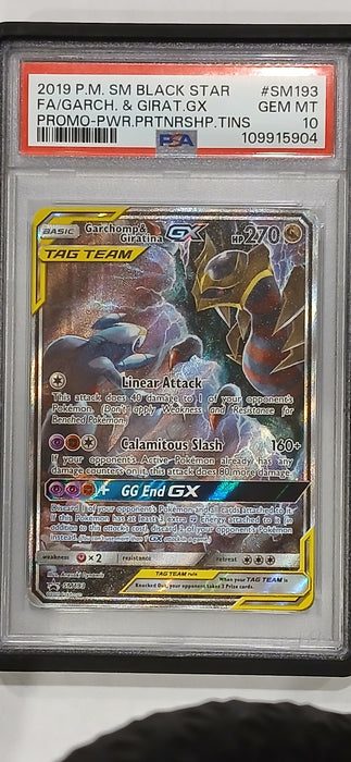 Pokemon: PSA 10 Black Star Promo Full Art Garchomp & Giratina GX