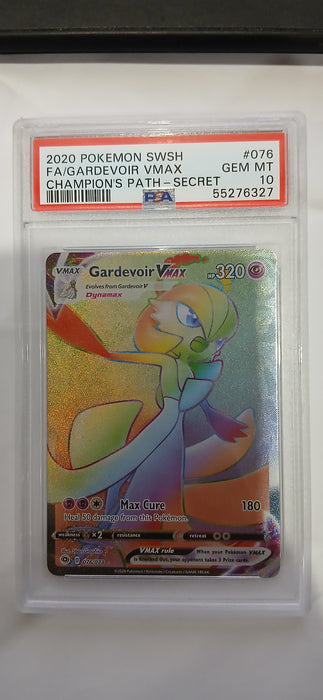 Pokemon: PSA 10 Champion's Path Secret Rare Full Art  Gardevoir VMAX