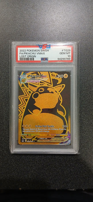 Pokemon: PSA 10 Full Art Lost Origin Pikachu VMAX