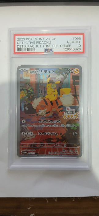 Pokemon: PSA 10 Japanese Det Pika Pre-order Detective Pikachu