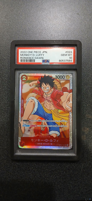 One Piece: PSA 10 Japanese OP 01 Monkey.D.Luffy
