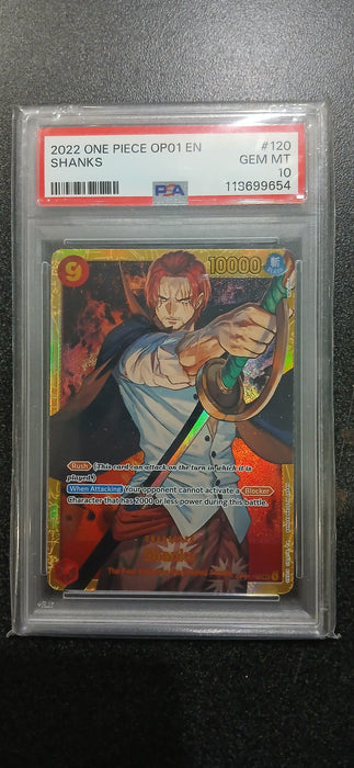 One Piece: PSA 10 OP01 Shanks