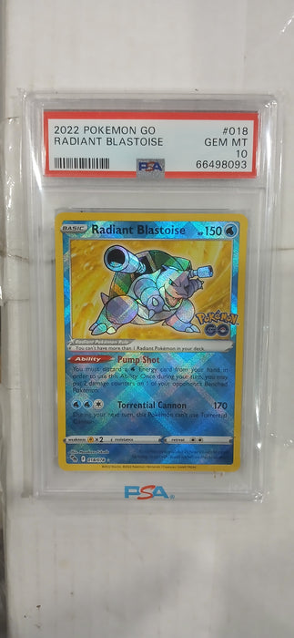 Pokemon: PSA 10 Pokemon GO Radiant Blastoise