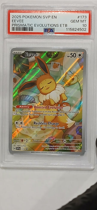 Pokemon: PSA 10 Prismatic Evolutions ETB Eevee (02)