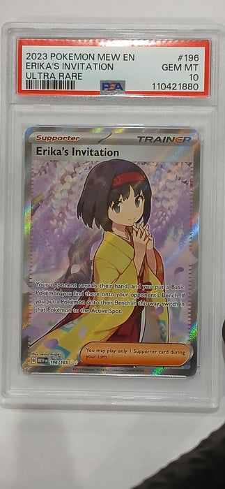 Pokemon: PSA 10 Ultra Rare Erika's Invitation