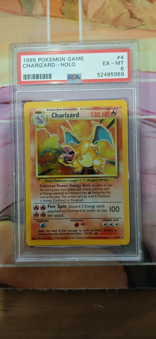 Pokemon: PSA 6 1999 Pokemon Game Holo Charizard