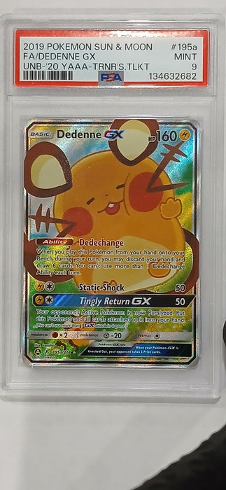 Pokemon: PSA 9 Trainers Toolkit Full Art Dedenne GX