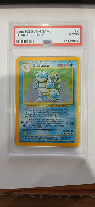 Pokemon: PSA Good 2 1999 Holo Blastoise