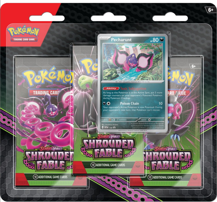 Pokemon: Shrouded Fable 3 Pack Blister [Pecharunt]