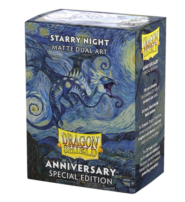 Dragon Shield Sleeves: Standard Matte Dual Art 25th Anniversary - Starry Night 100CT