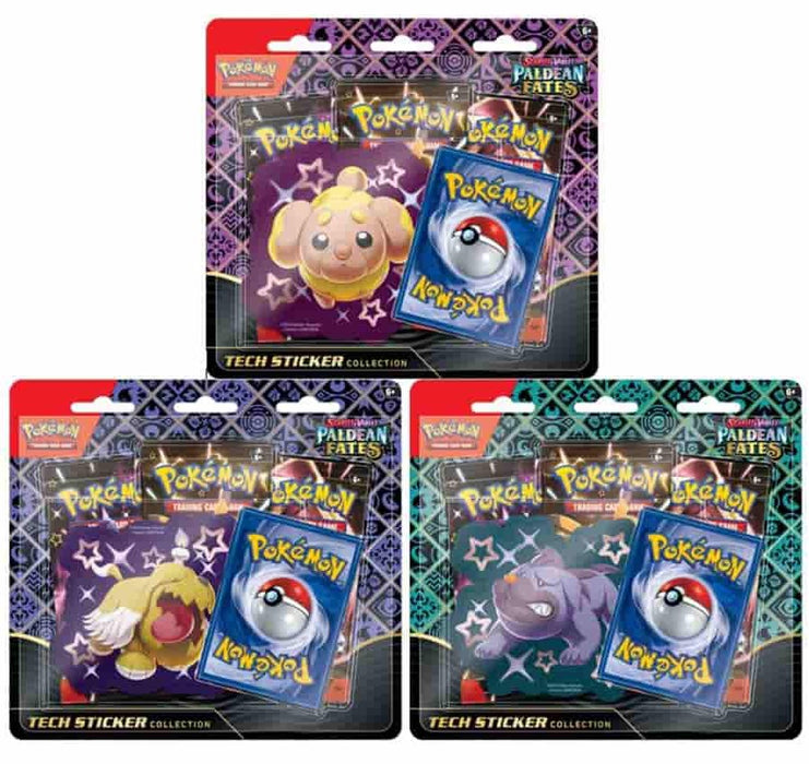 Pokemon: Paldean Fates Tech Sticker Collection (Set of 3)