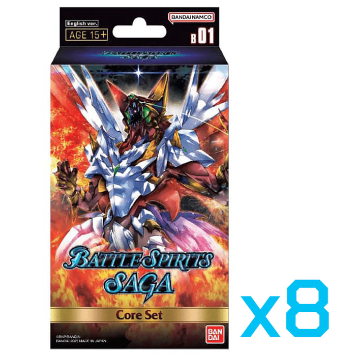 Battle Spirits Saga: Set 01 Core Set Display (8x Sets)