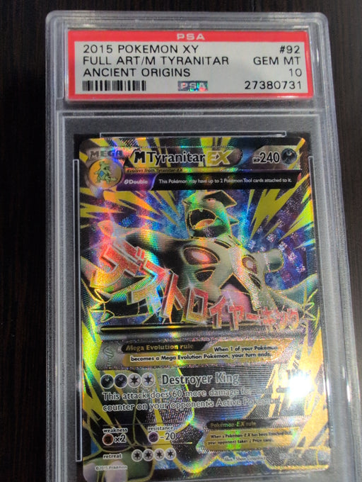 pokemon card mega tyranitar Pokemon: Psa 10 M Tyranitar EX Full Art — Prodigy Games