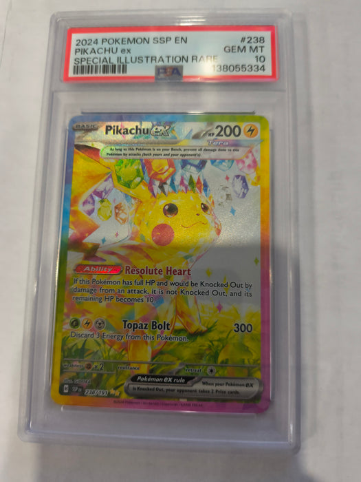 Pokemon: PSA 10 Special Illustration Rare Pikachu ex