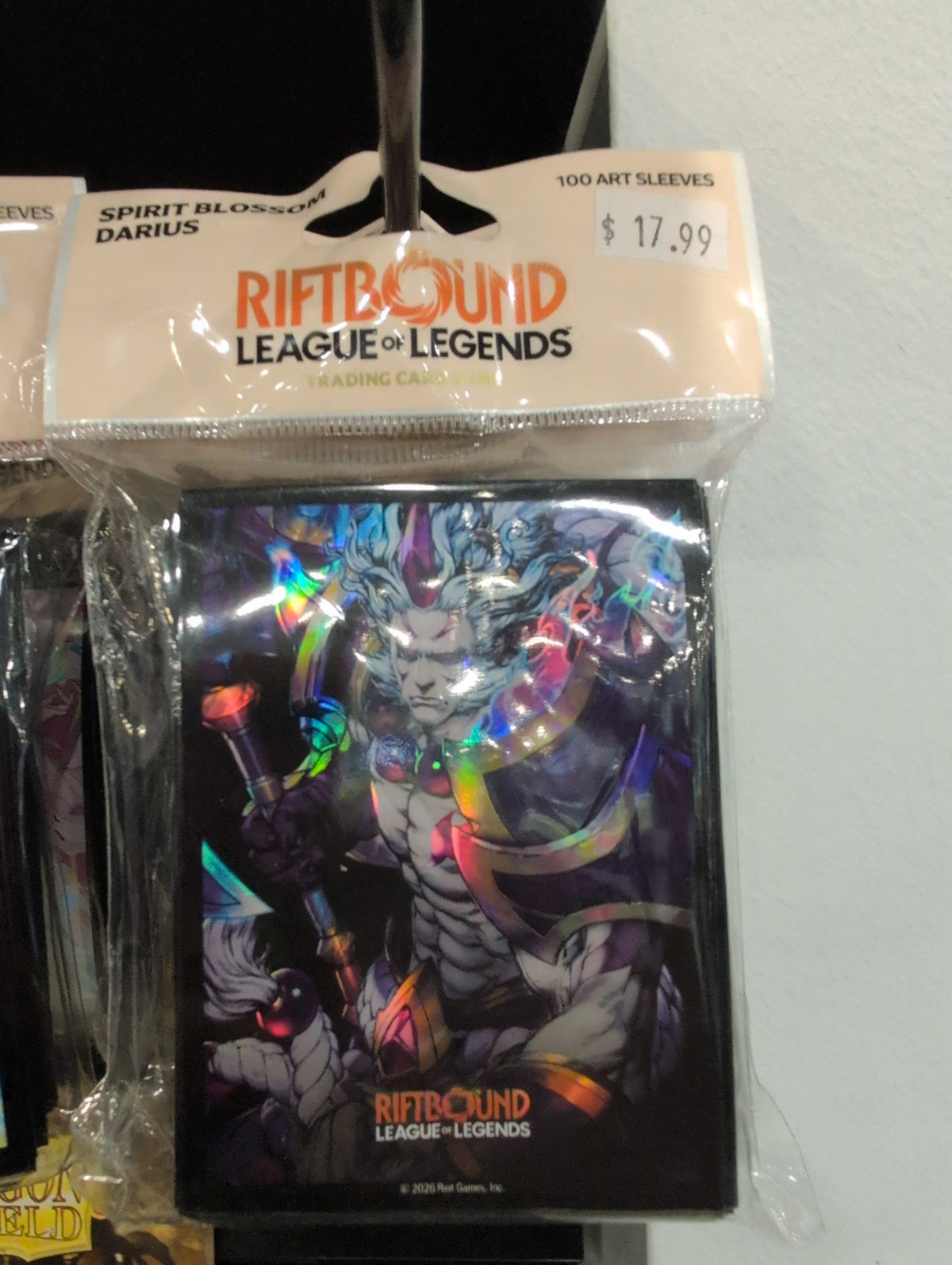 Riftbound Standard Size Sleeves Darius 100ct — Prodigy Games