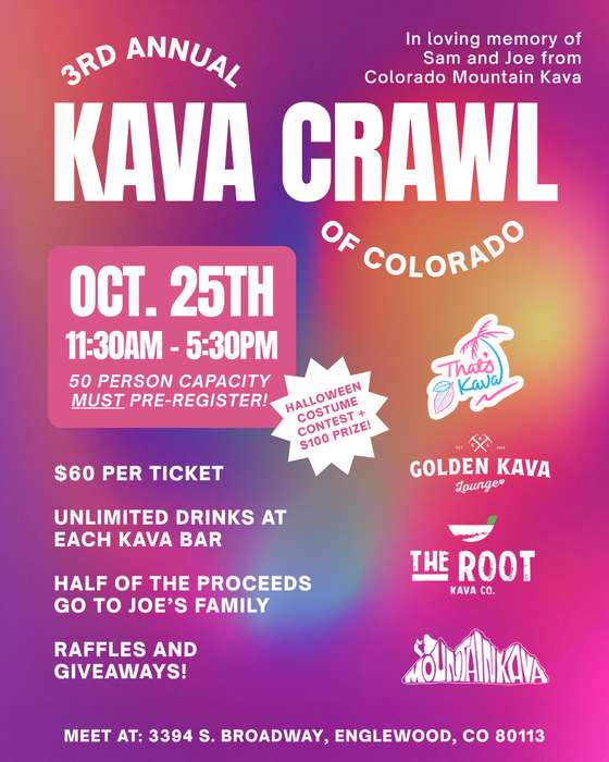 Colorado Kava Crawl 3 October 25 2026
