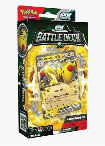 Pokemon: Ampharos or Lucario ex Battle Deck (1 RANDOM DECK)